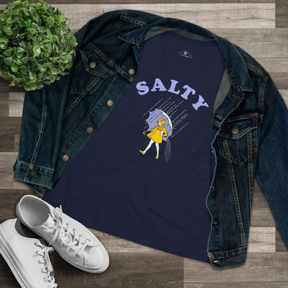 Salty Navy Womens T-Shirt
