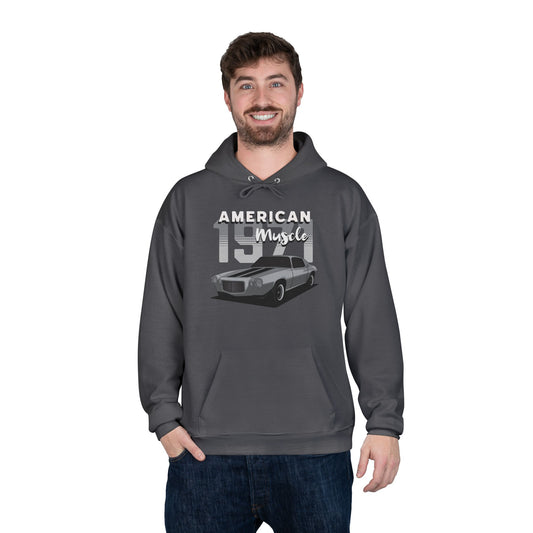 1971 Muscle Car Charcoal Hoodie
