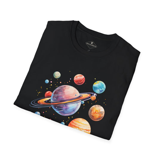 Planets Black T-Shirt