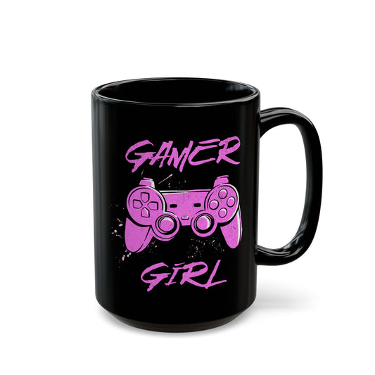 Gamer Girl Black Mug