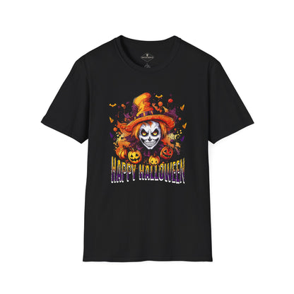 Happy Halloween Witch Black T-Shirt