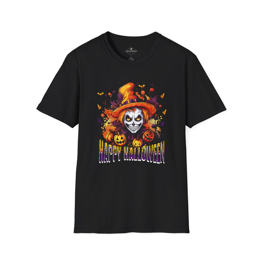 Happy Halloween Witch Black T-Shirt