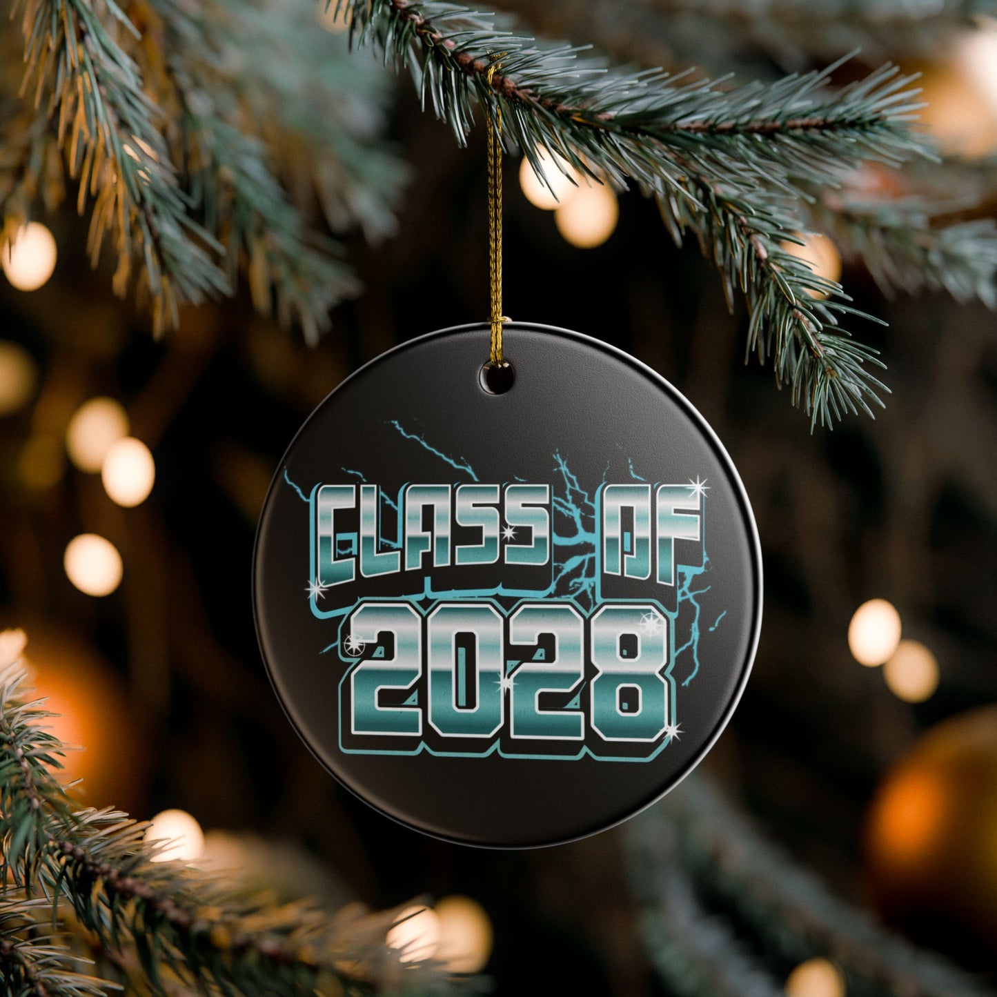 Class of 2028 Ceramic Christmas Tree Ornament