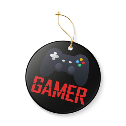 Gamer Ceramic Christmas Tree Ornament
