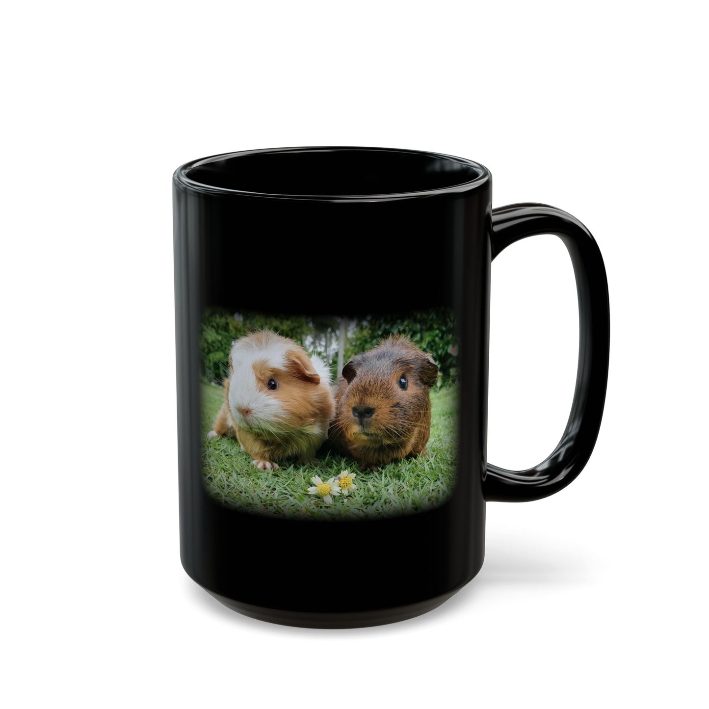 Guinea Pigs Black Mug