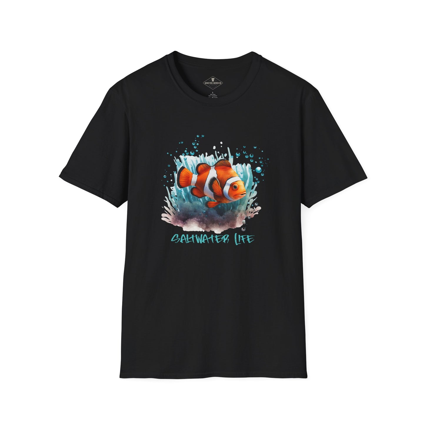 Saltwater Life Black T-Shirt