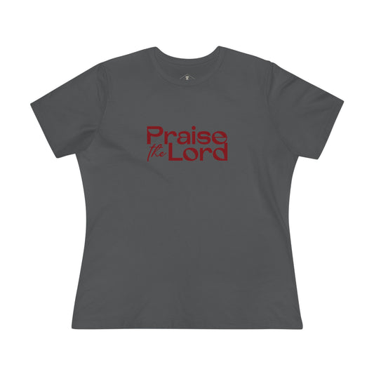 Praise The Lord Charcoal Womens T-Shirt