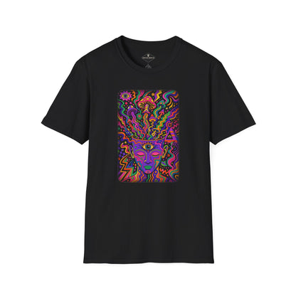 Trippy Hair Black T-Shirt