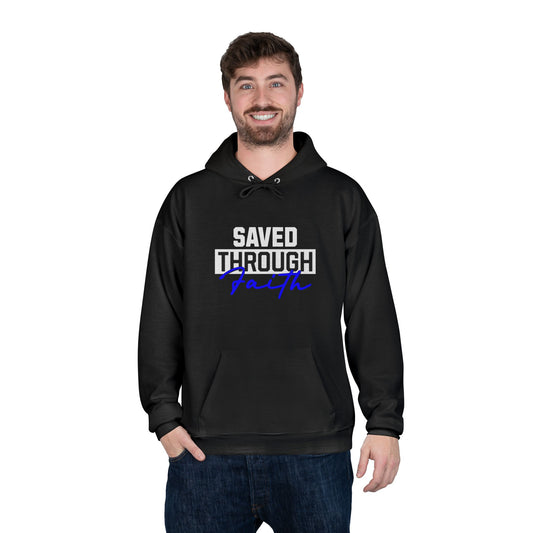 Saved Through Faith Black Hoodie