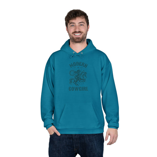 Modern Cowgirl Turquoise Hoodie