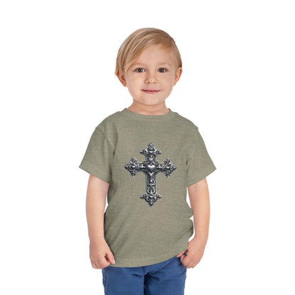 Ornamental Cross Grey Toddler T-Shirt