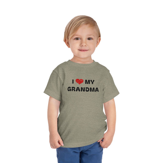 I Love My Grandma Grey Toddler T-Shirt