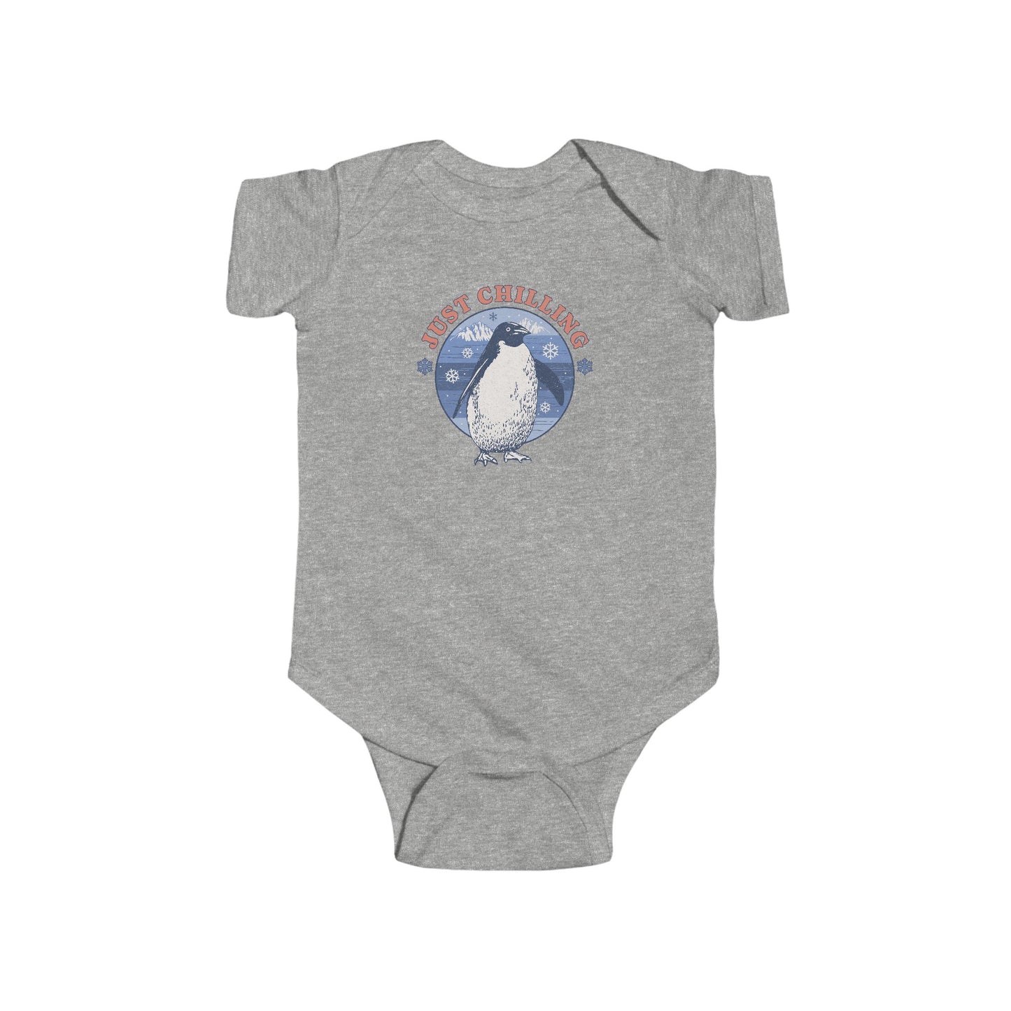 Just Chilling Grey Baby Bodysuit