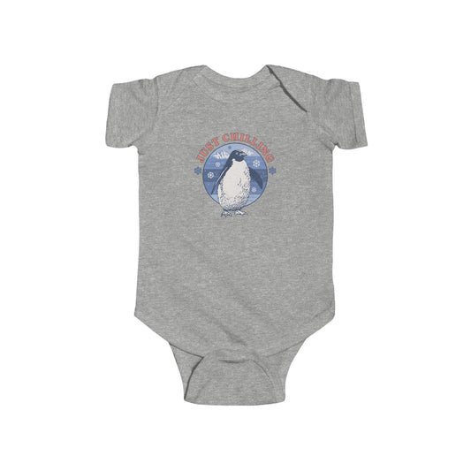 Just Chilling Grey Baby Bodysuit