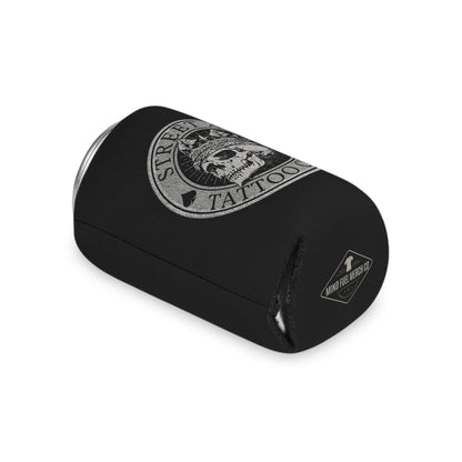 Street Art Tattoo Club Black Koozie Can Cooler