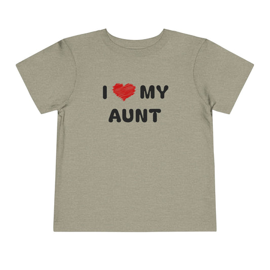 I Love My Aunt Grey Toddler T-Shirt