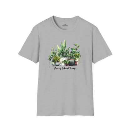 Crazy Plant Lady Grey T-Shirt
