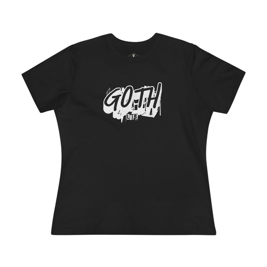 Goth Life Black Womens T-Shirt