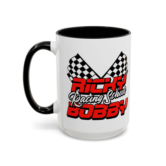 Ricky Bobby Racing School Black Accent Mug