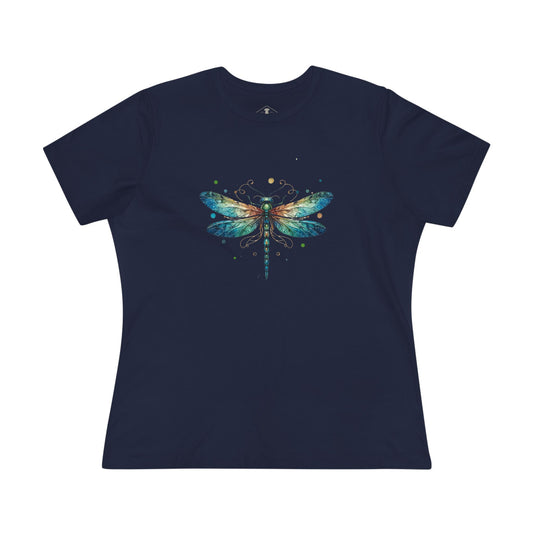Dragonfly Navy Womens T-Shirt