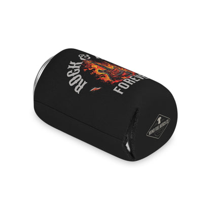 Rock & Roll Forever Black Koozie Can Cooler