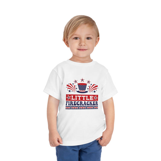 Little Firecracker White Toddler T-Shirt