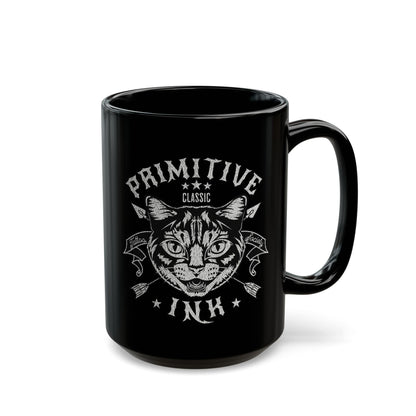 Primitive Ink Tattoo Society Black Mug
