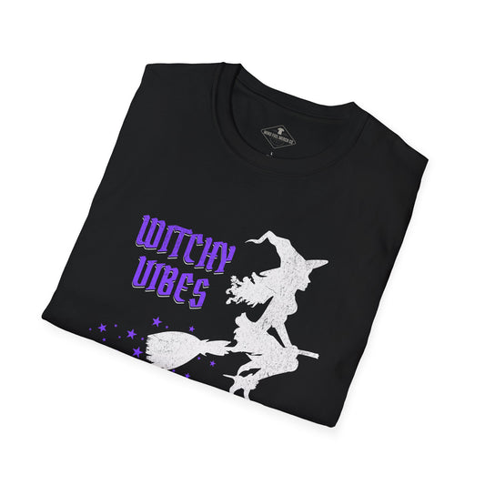 Witchy Vibes Halloween Black T-Shirt