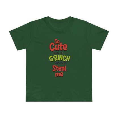 The Grinch Wants To Steal Me Green Womens T-Shirt