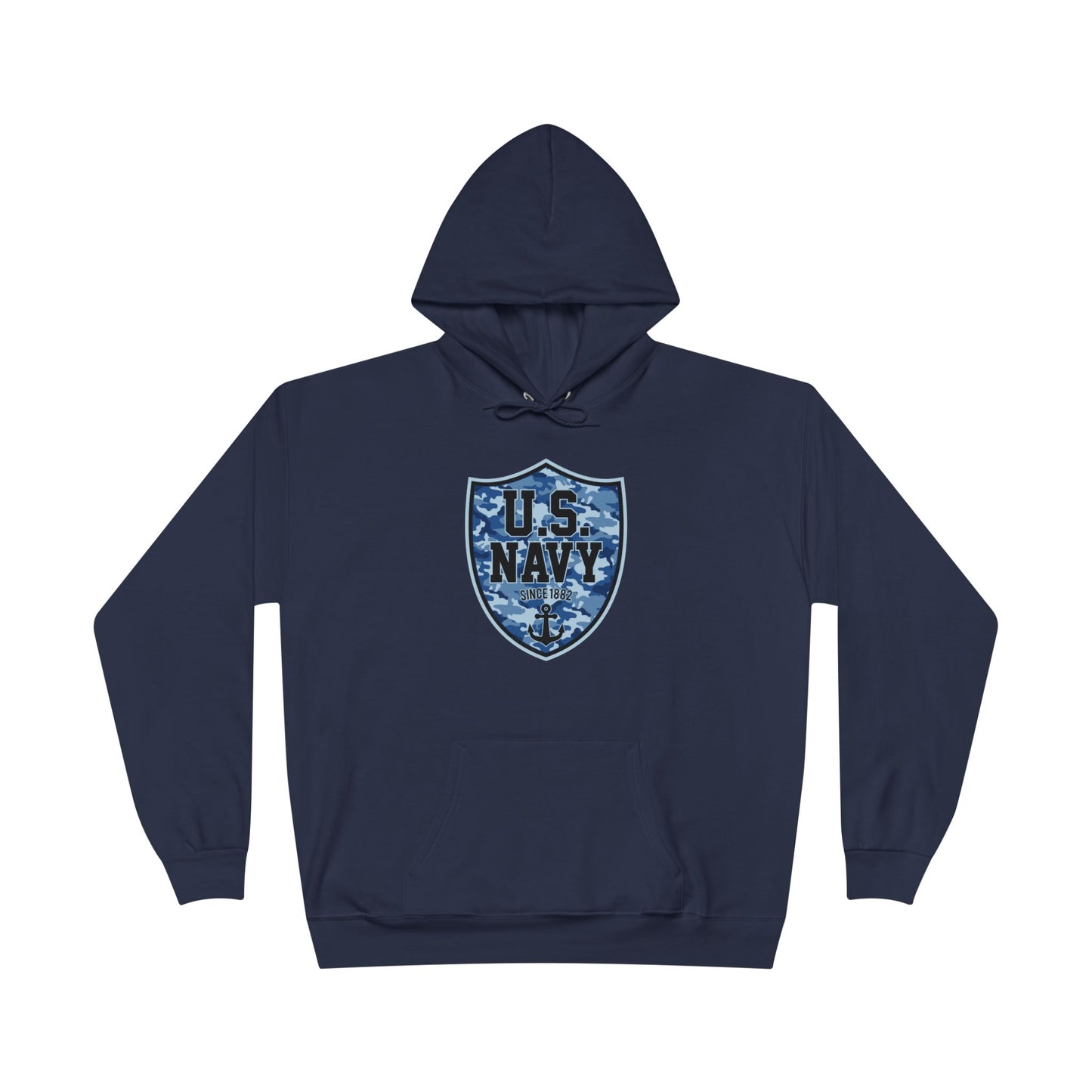 US Navy Camo Shield Blue Hoodie