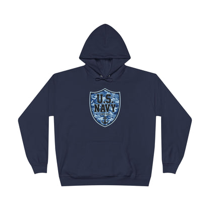 US Navy Camo Shield Blue Hoodie