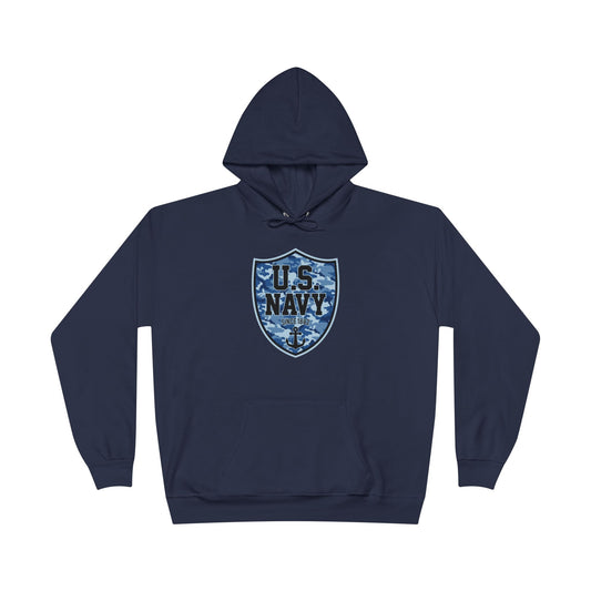 US Navy Camo Shield Blue Hoodie
