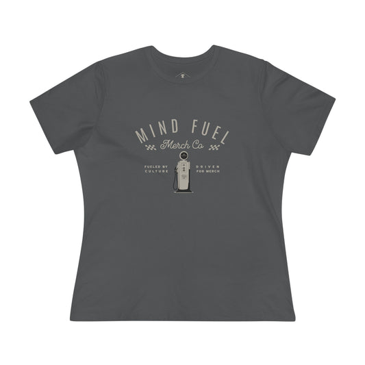 Mind Fuel Merch Charcoal Womens T-Shirt