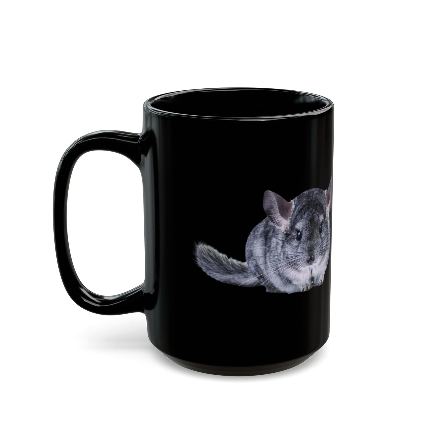 Chinchilla Black Mug