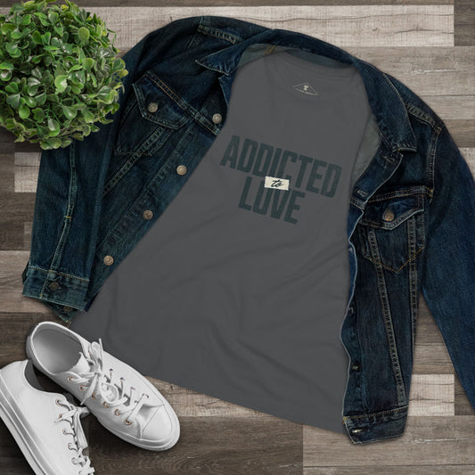 Addicted To Love Charcoal Womens T-Shirt