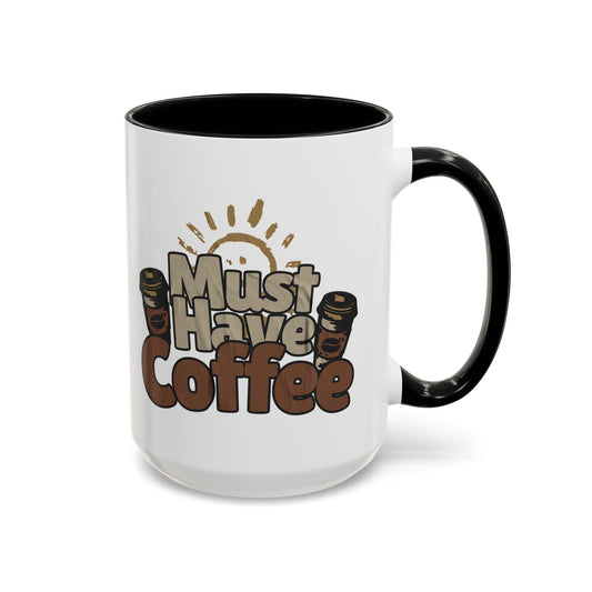 Must Have Coffee Black Accent Mug
