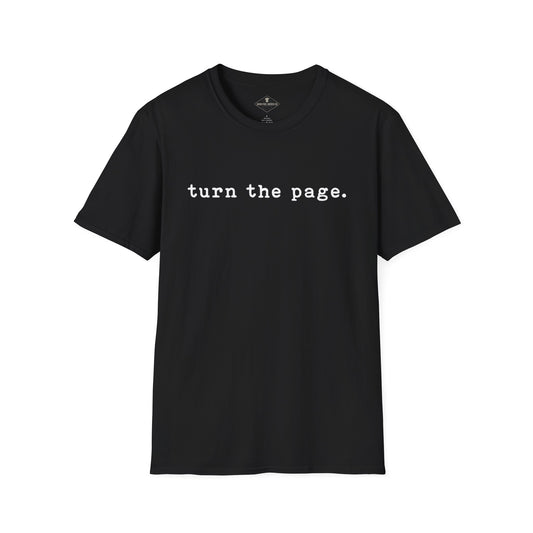 Turn The Page Black T-Shirt