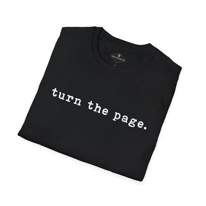 Turn The Page Black T-Shirt