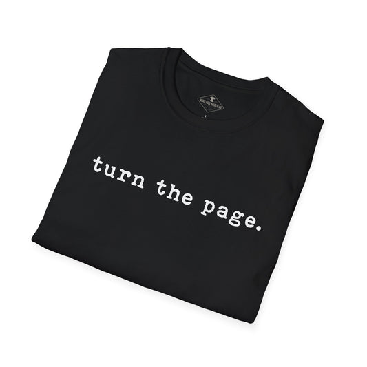 Turn The Page Black T-Shirt