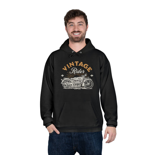 Vintage Rider Black Hoodie