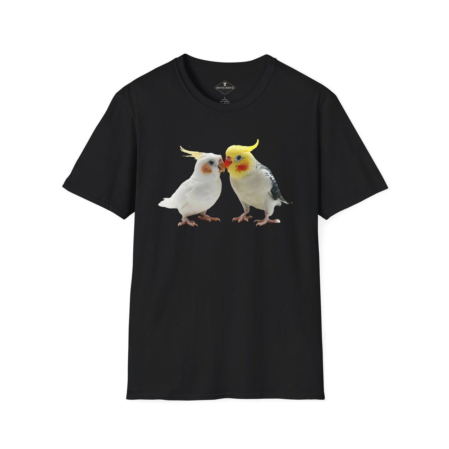 Cockatiels Black T-Shirt