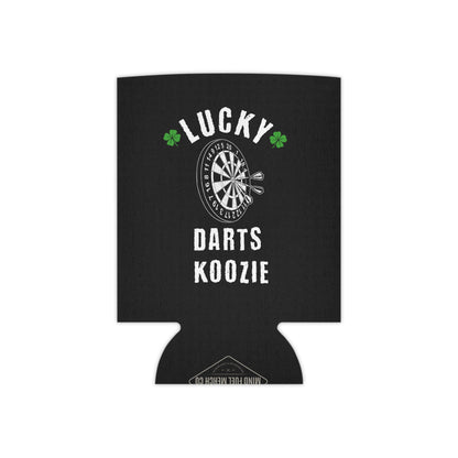 Lucky Darts Black Koozie Can Cooler