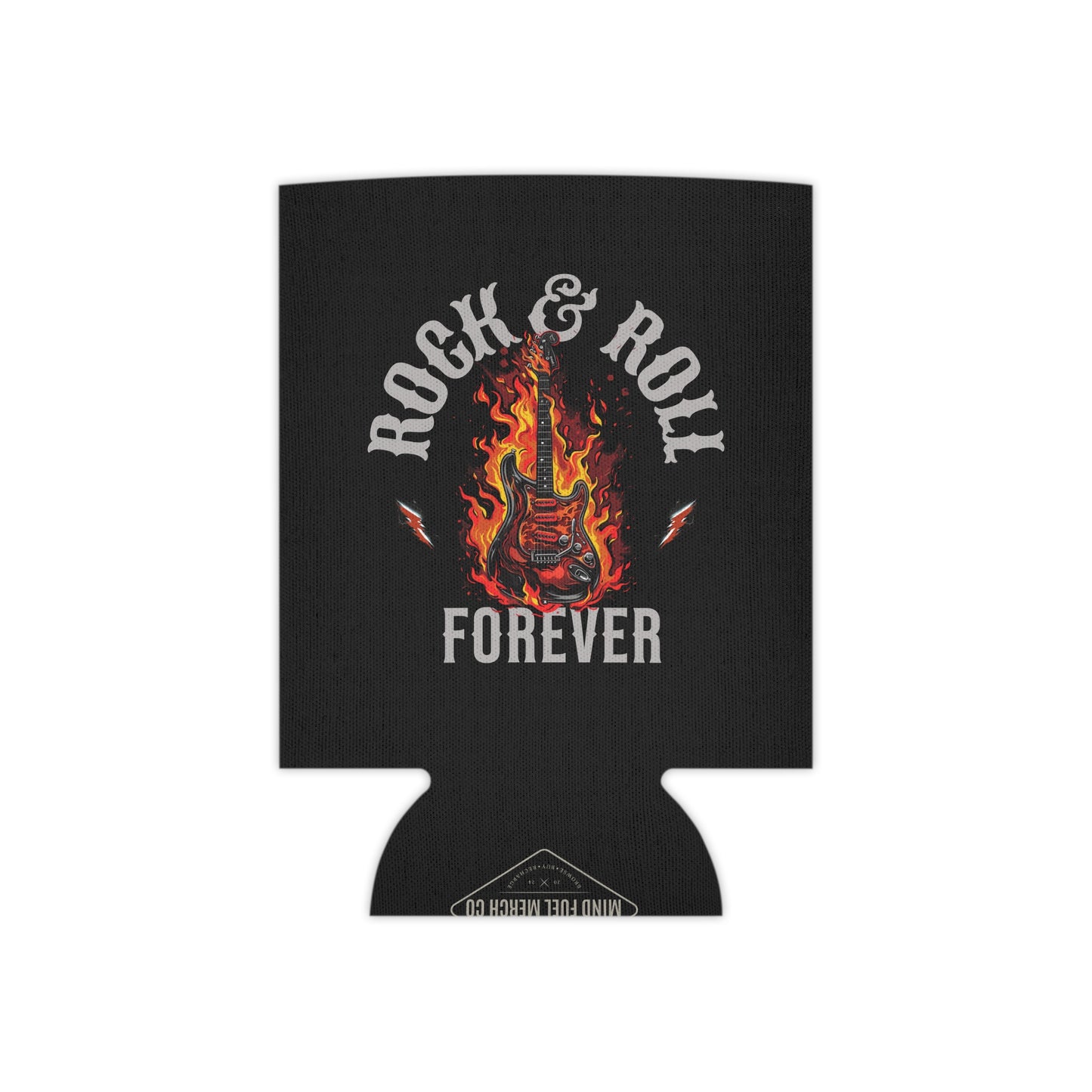 Rock & Roll Forever Black Koozie Can Cooler