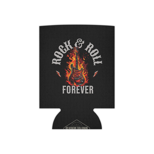 Rock & Roll Forever Black Koozie Can Cooler