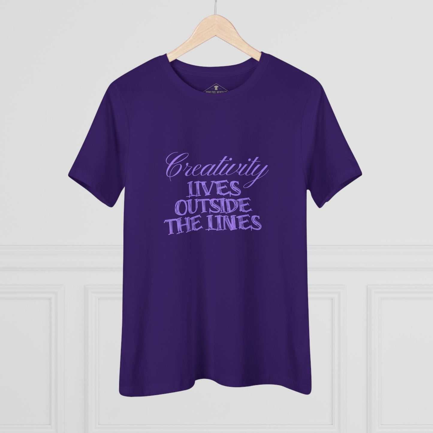 Creativity Purple Womens T-Shirt