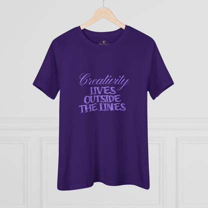 Creativity Purple Womens T-Shirt