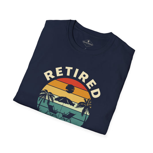 Retired Not My Problem Navy Blue T-Shirt