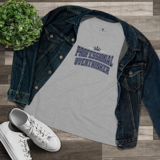 Professional Overthinker Grey Womens T-Shirt