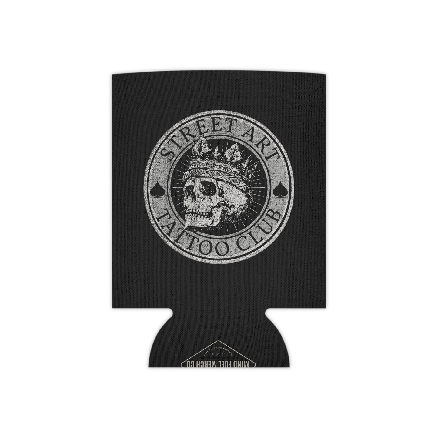 Street Art Tattoo Club Black Koozie Can Cooler