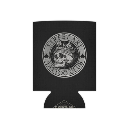 Street Art Tattoo Club Black Koozie Can Cooler